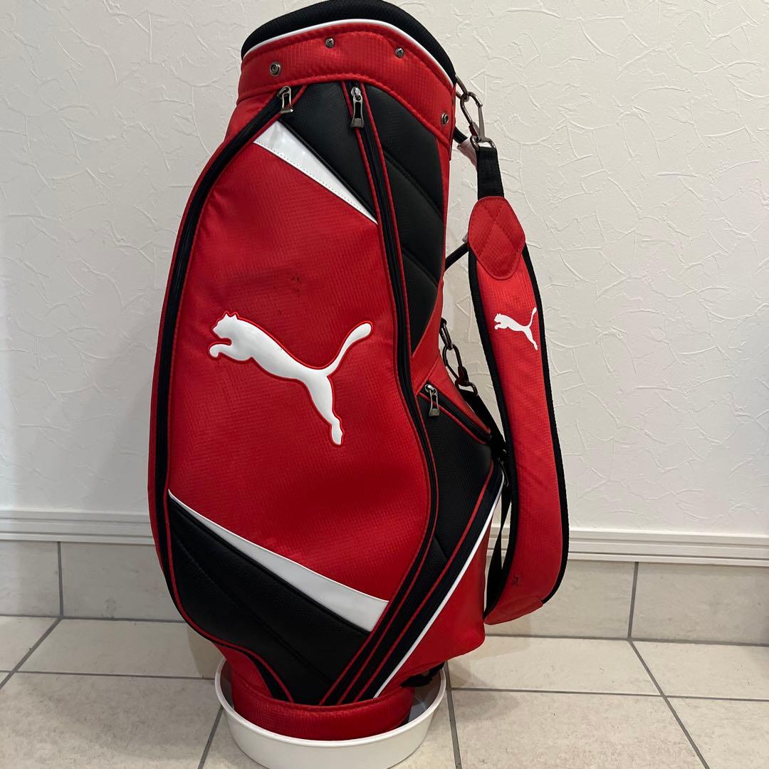 PUMA レッド キャディバッグ