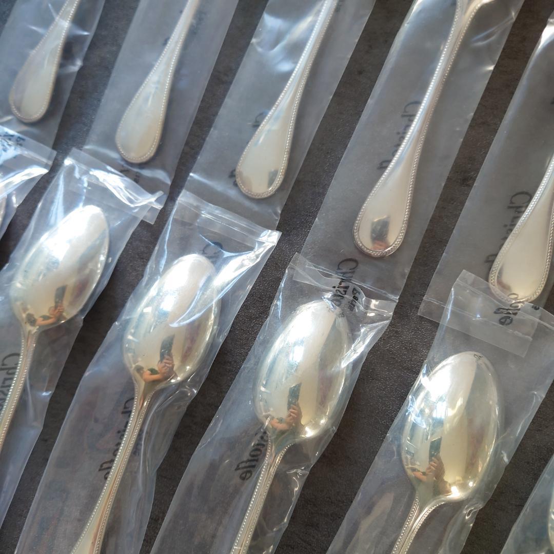 クリストフル パール 未開封 コーヒースプーン 12点