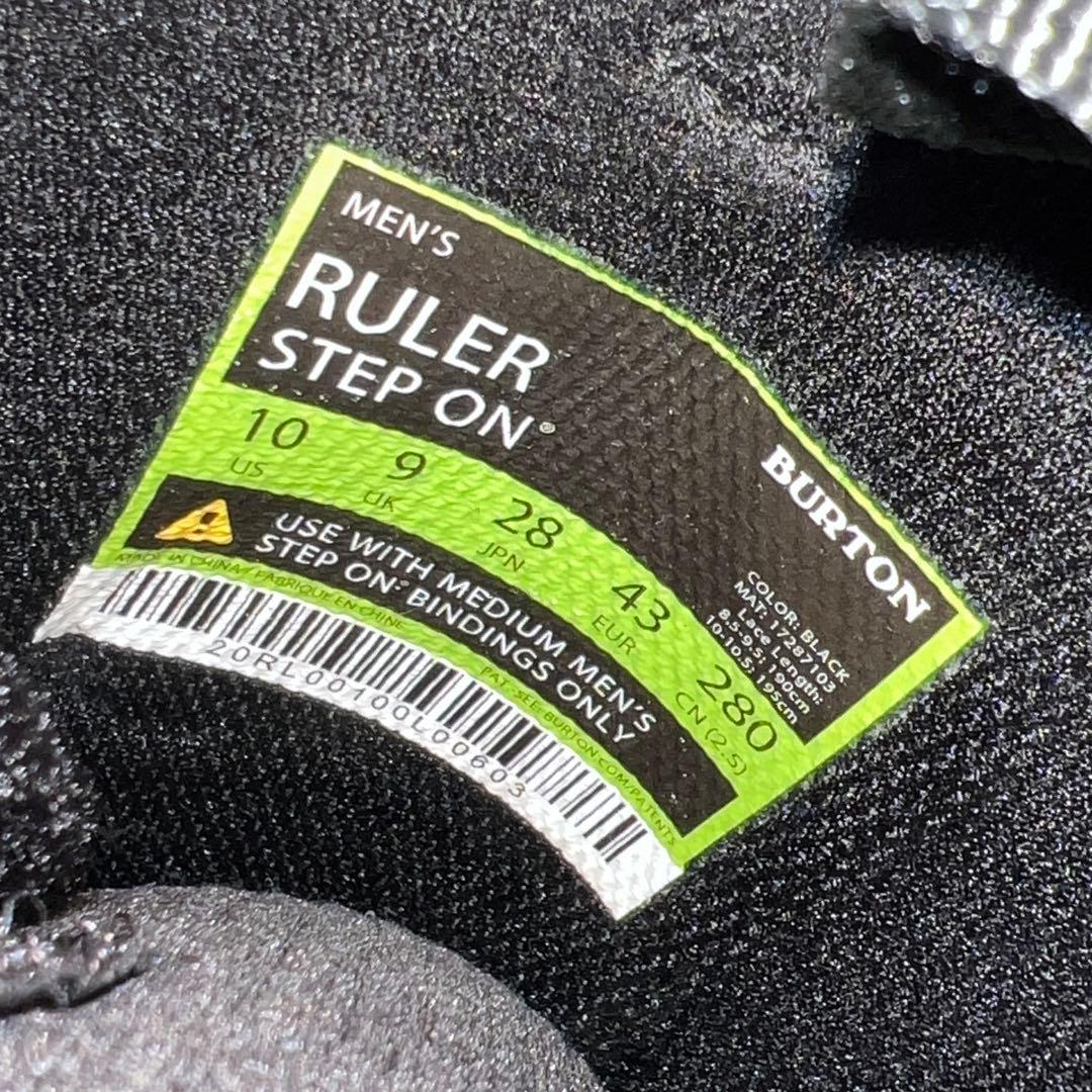 5回使用 28cm BURTON STEP ON RULER SO ブーツ