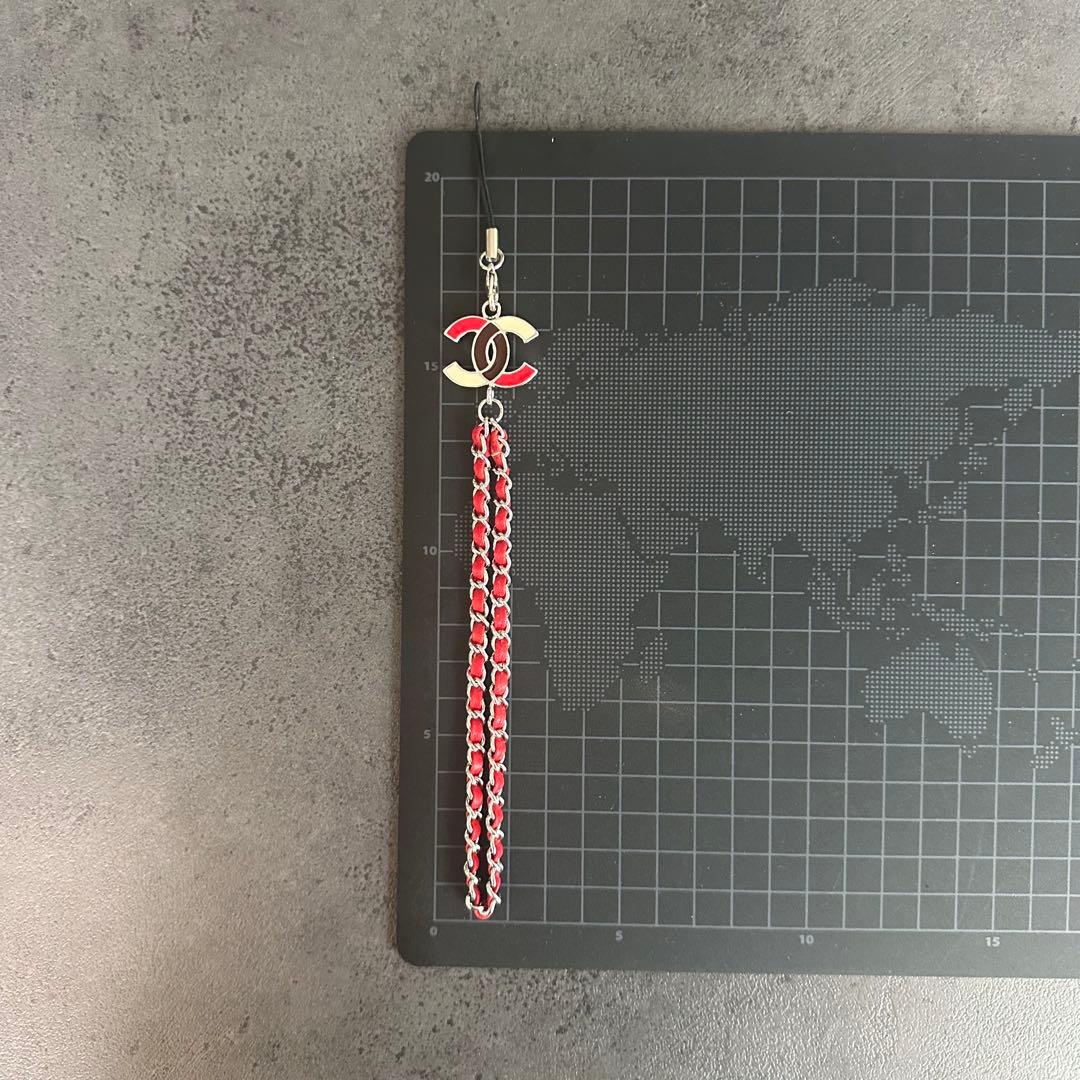 【希少　美品】CHANEL ココマーク　スマホ　ストラップ　キーホルダー