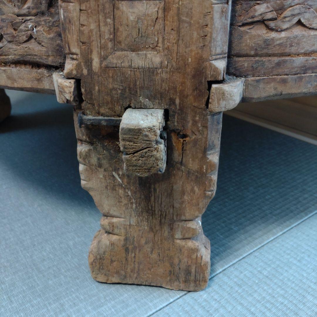 アンティーク　家具　テーブル　花台　ヴィンテージ　ローテーブル