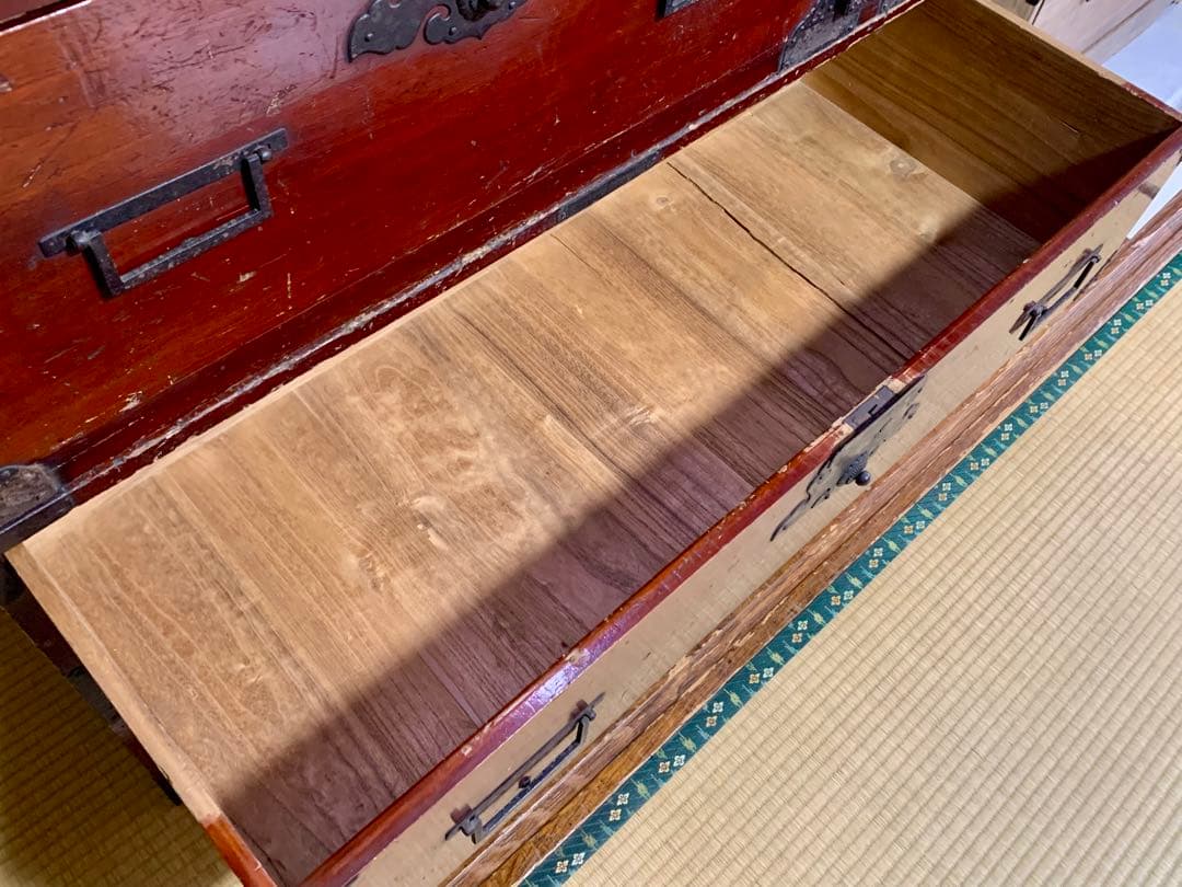 ☆【アンティーク】和箪笥 昭和レトロ 古タンス 桐箪笥 漆