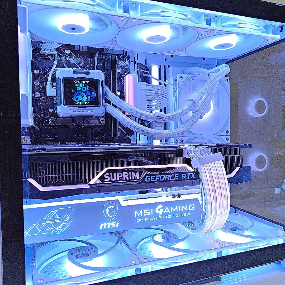 【ゆうページ】2面強化ガラス／ホワイト 白／LED／