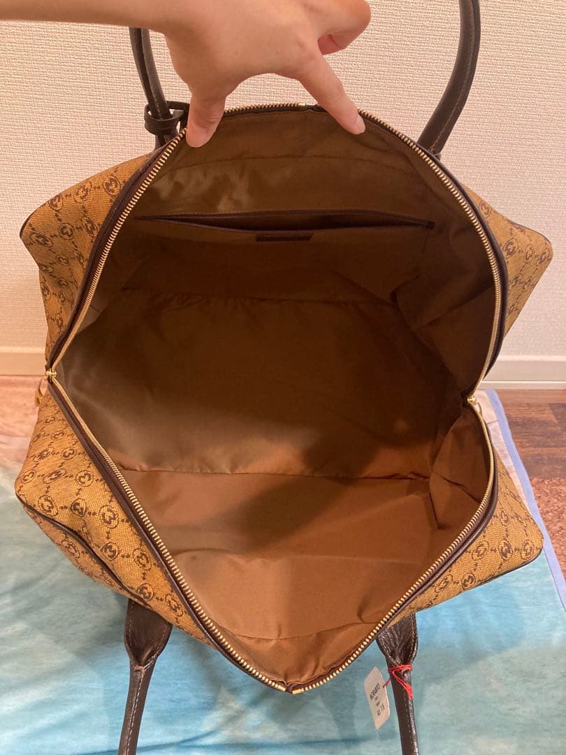 新品　MORABITOモラビト ボストンバッグ 旅行鞄 大容量 キャメルブラウン