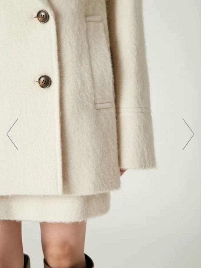 専用[試着のみ]FRAY I.D オーバーサイズウールシャギージャコット 0