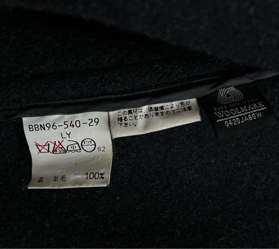 【美品】バーバリーズ 表記L ダッフルコート ムーアブルック ネイビー