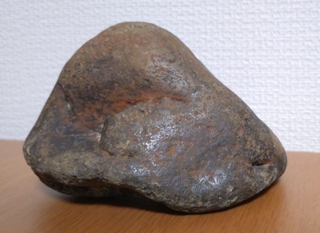 【鑑賞用自然石(風速)】自然石(只見川) 台座付き