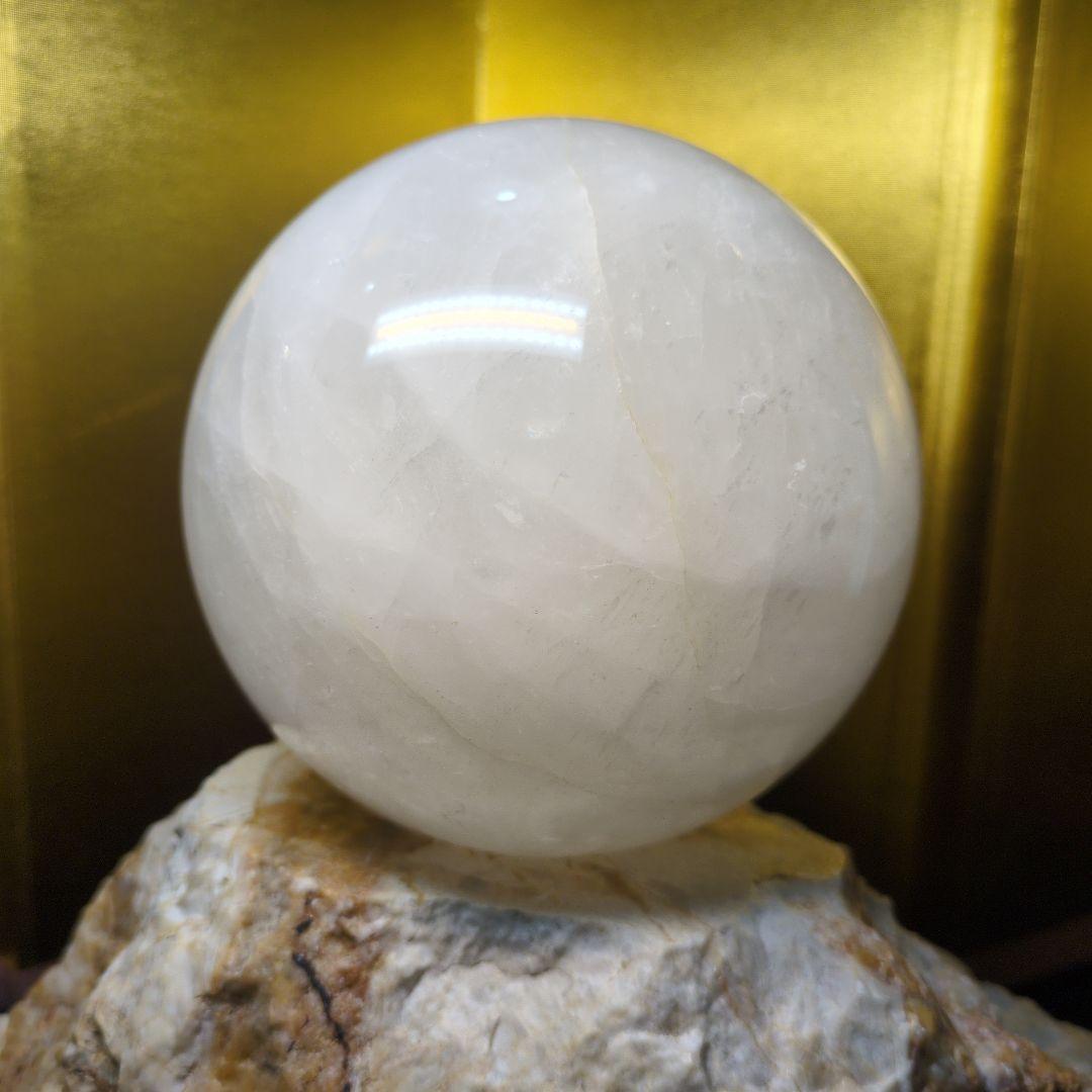 水晶 スフィア 直径約120mm 約2.1kg 丸玉 天然石 パワーストーン