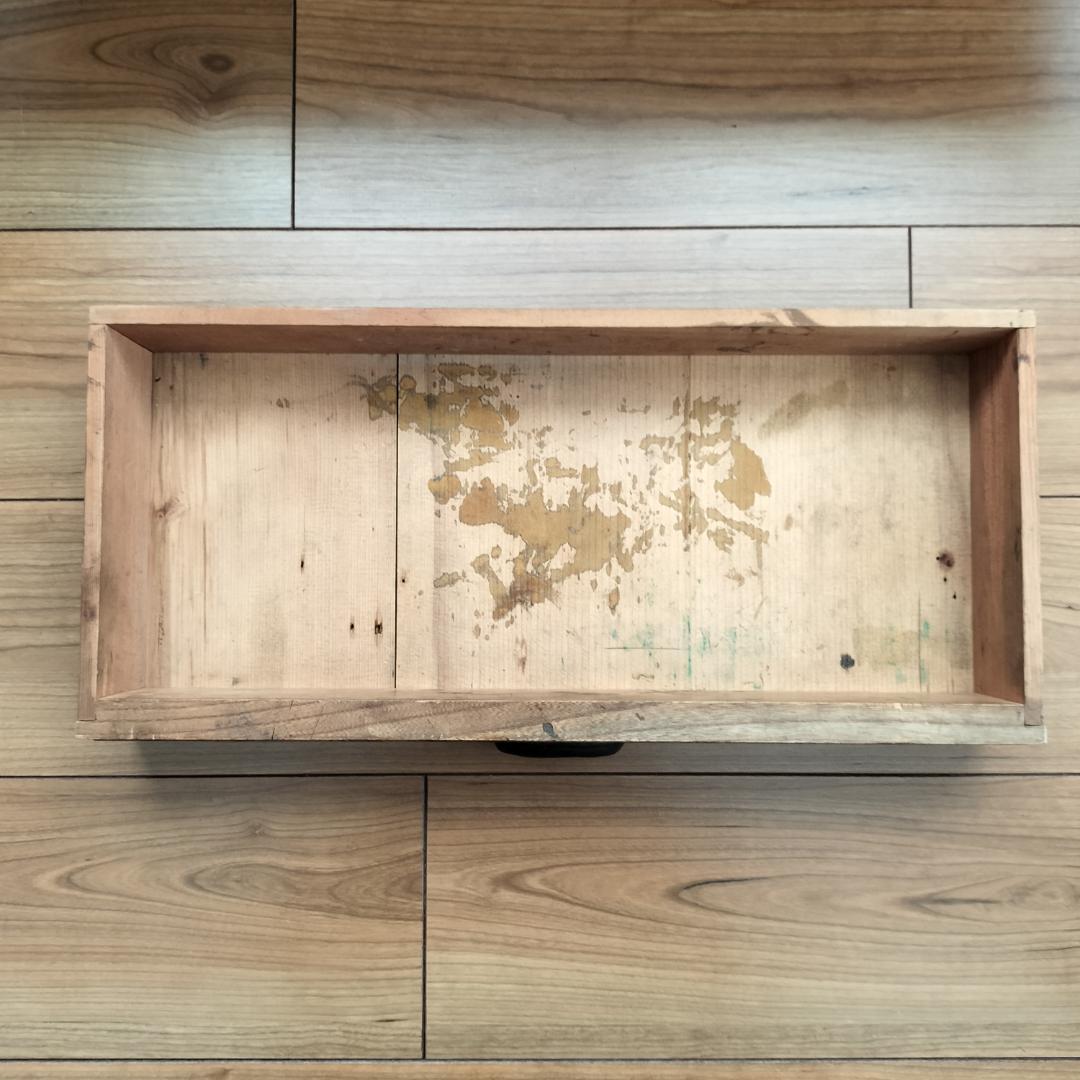 昭和レトロ　アンティーク古家具（木製文机）　引き出し付