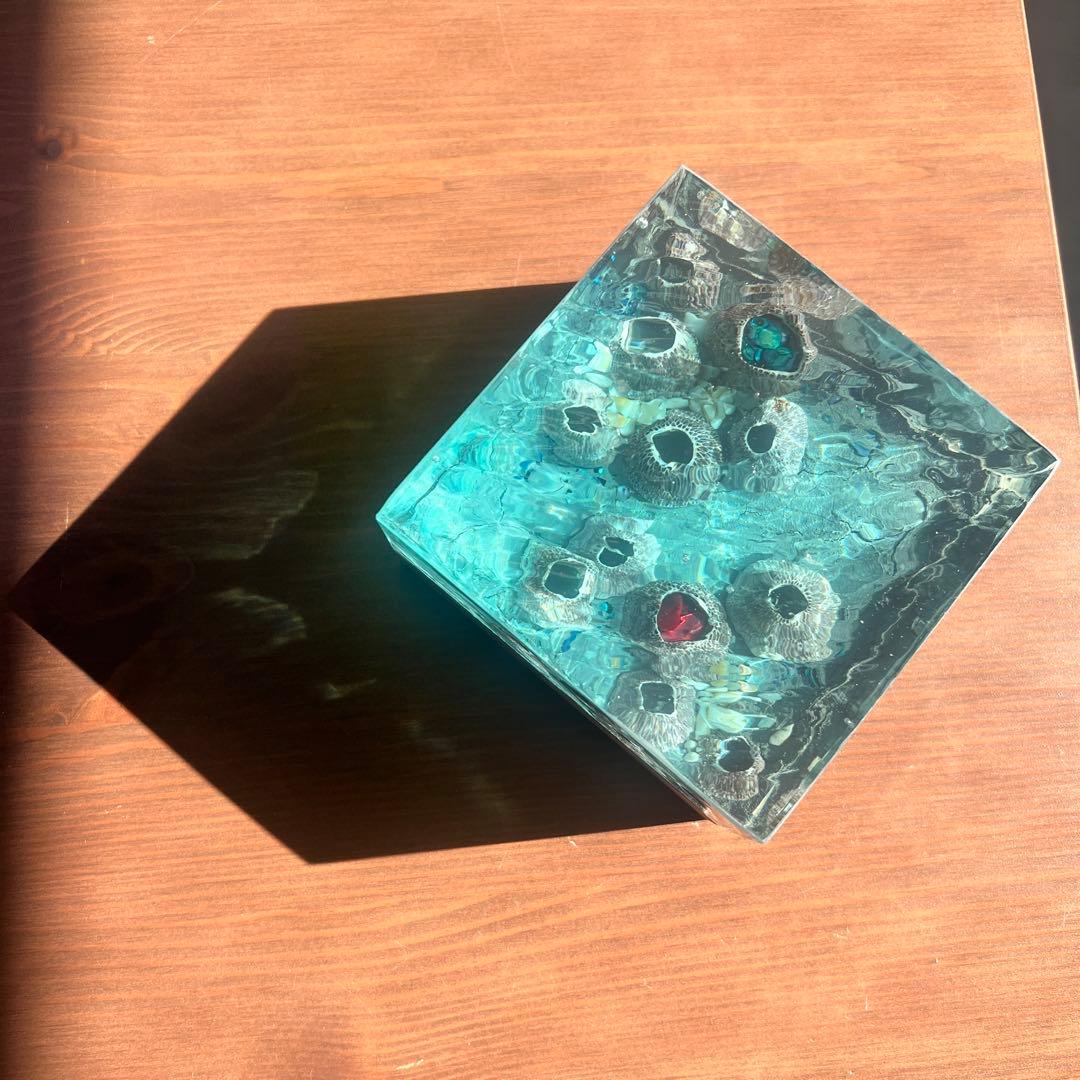 【波紋アート】フジツボアート／barnacle／オブジェ／10cmプリズム