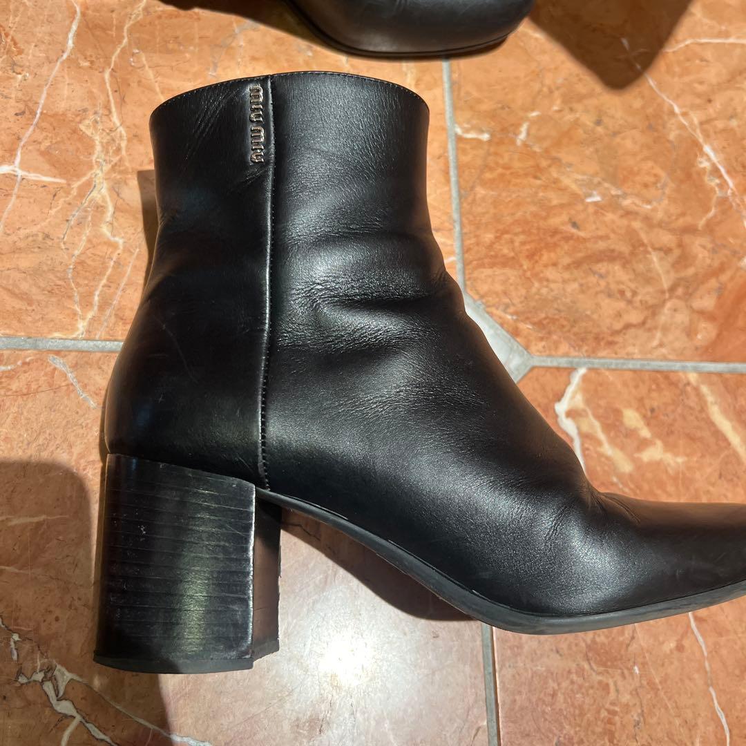 MIUMIU ブーツ 36 革