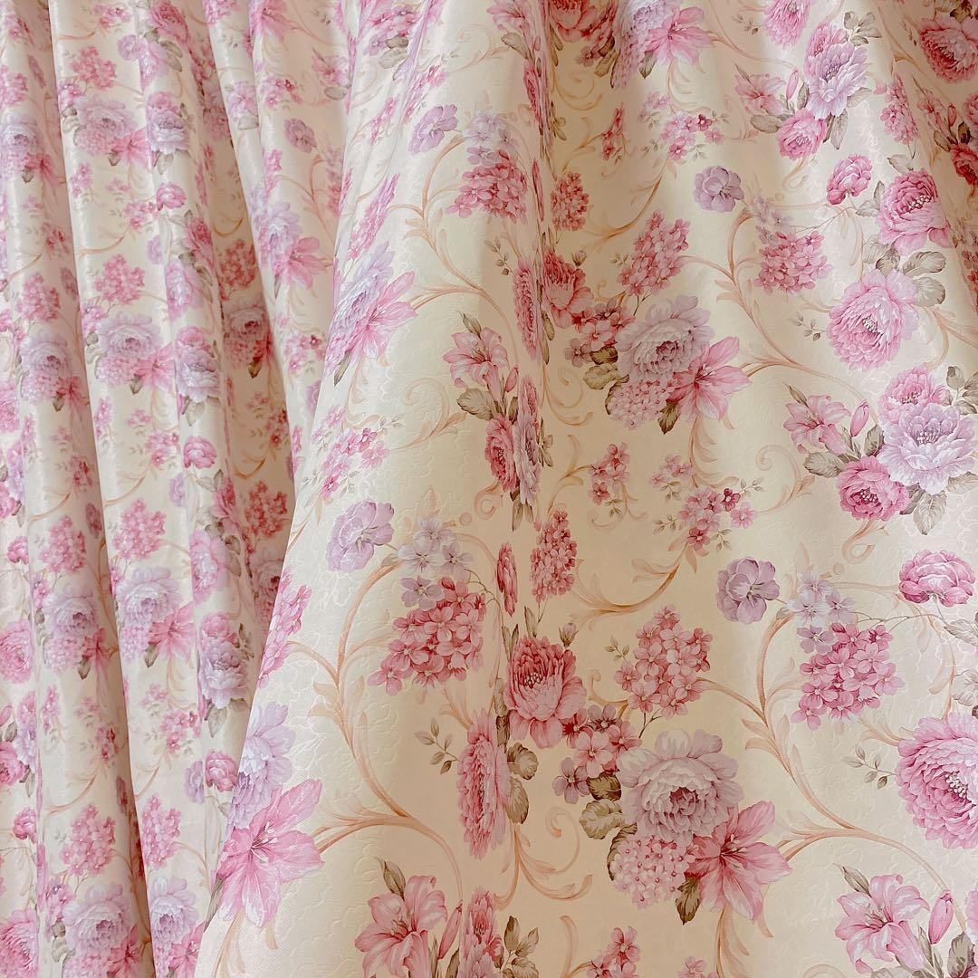 ヨーロピアン オーダー フローラル 花柄 幅195cm 北欧 両面柄