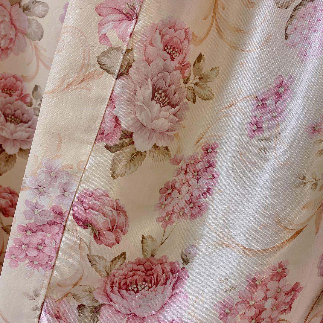 ヨーロピアン オーダー フローラル 花柄 幅195cm 北欧 両面柄