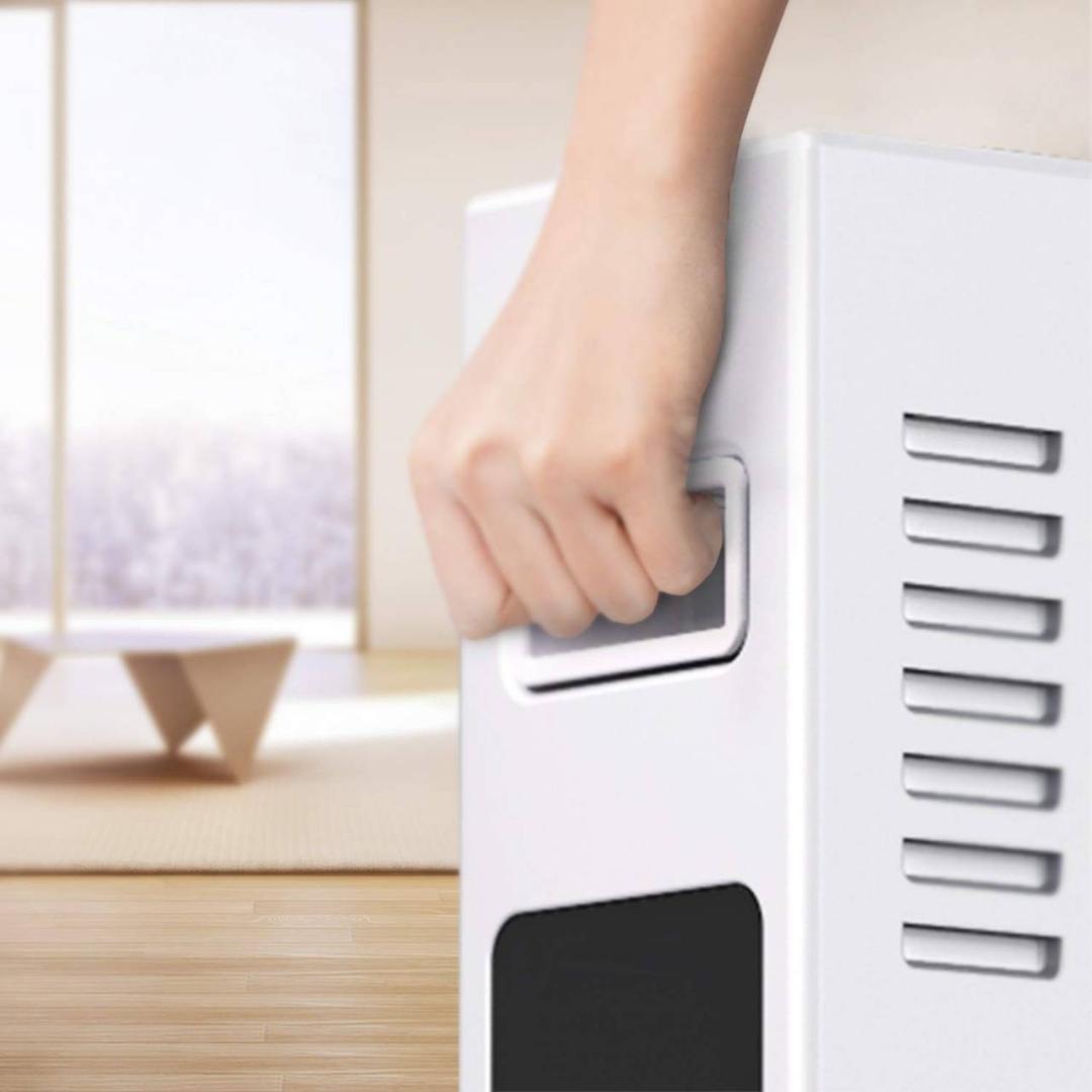 電気式オイルレスヒーター 1200W 速暖性能 タッチパネル操作