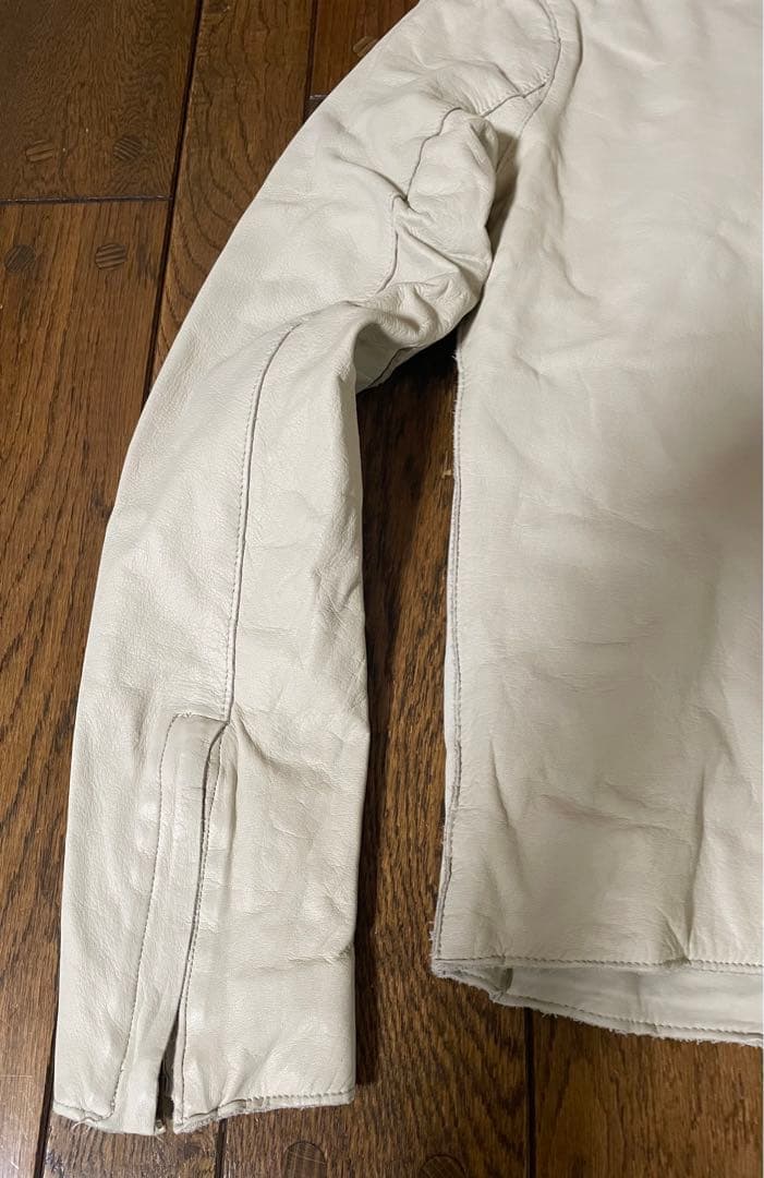 新品未使用　sissiレザー　シングルライダース