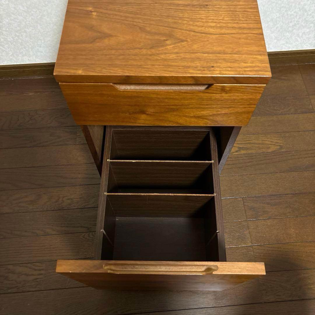 【良品】あずま工芸 デスクワゴン ウォールナット