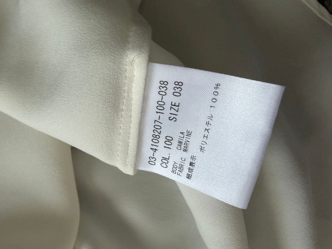 はるしゅん様今期theory luxeボリューム袖とろみブラウス白38