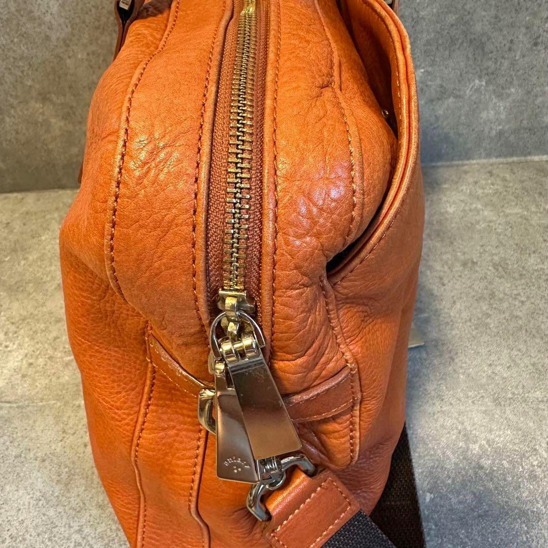 アニアリ　ビジネスバッグ　2way ショルダー　キャメル