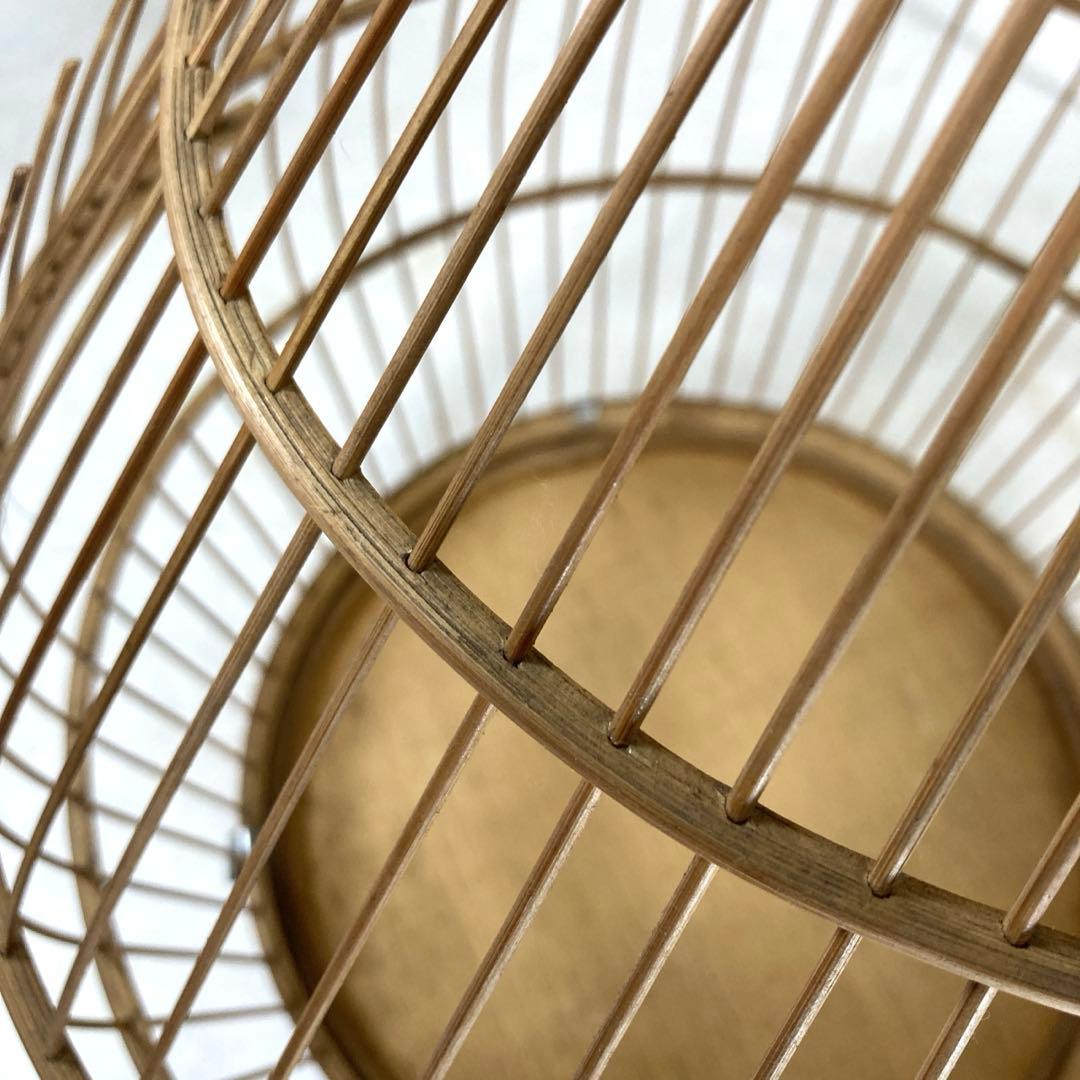 レトロアンティーク　雲雀籠　鳥かご　カゴ　バードゲージ　アジアン　和モダン