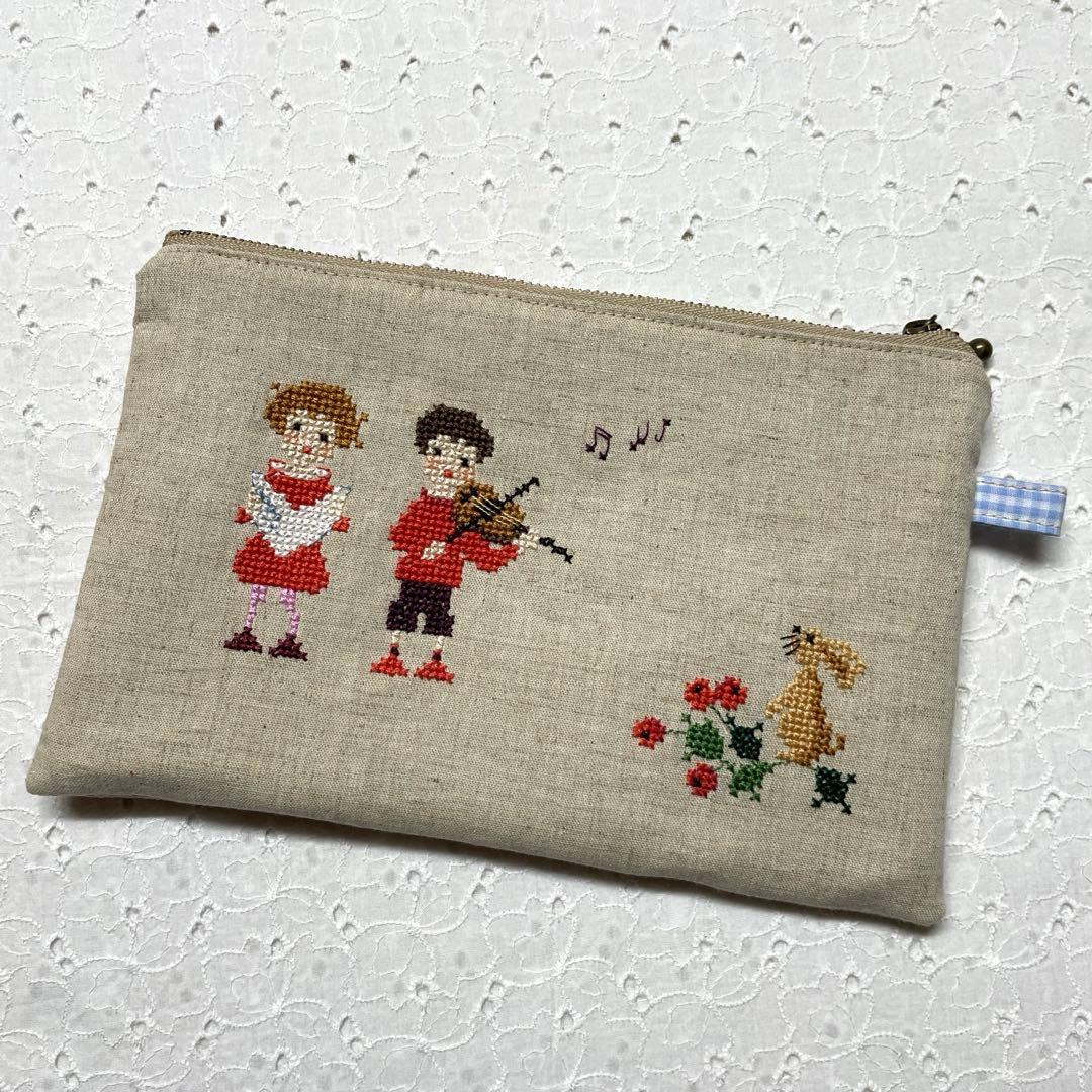 クロスステッチ 完成品 トートバッグ サモイロフ くらはしれい オーダー72