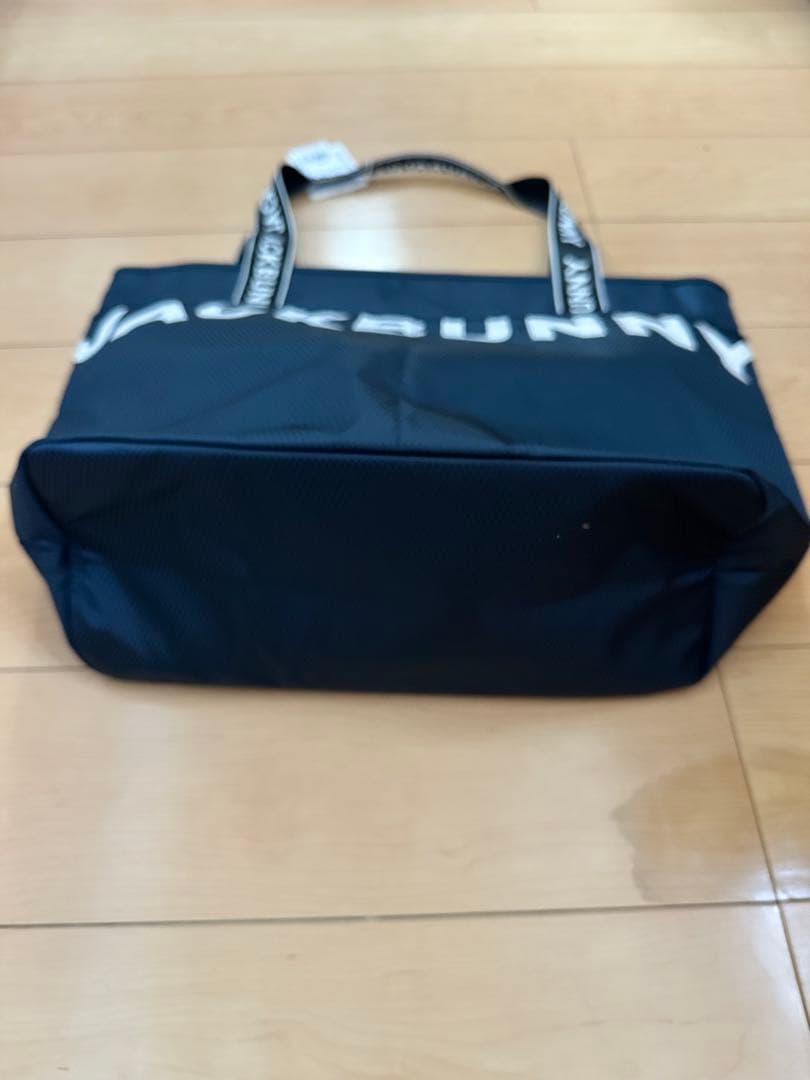 JACKBUNNY ロゴ入りトートバッグ ネイビー
