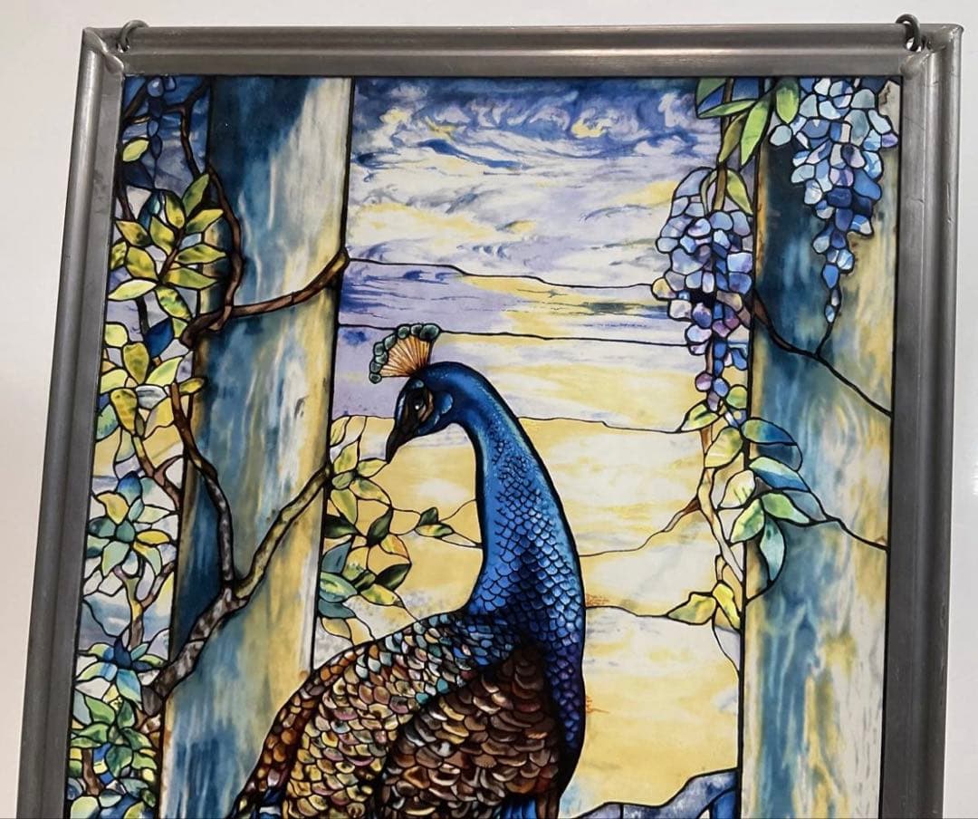 ルイス・C・ティファニー 『孔雀』 クジャク ステンドグラス グラスマスター