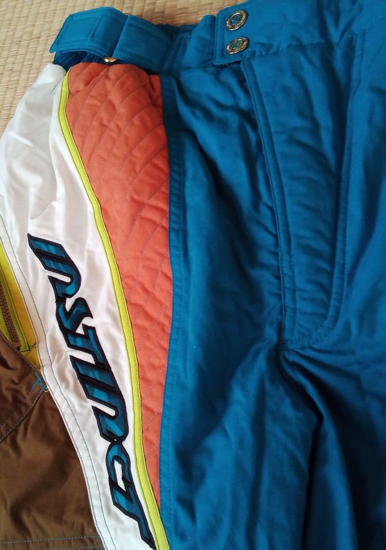 新品未使用　TAION マルチカラー スキーウェア　L　紫、青、黄、オレンジ
