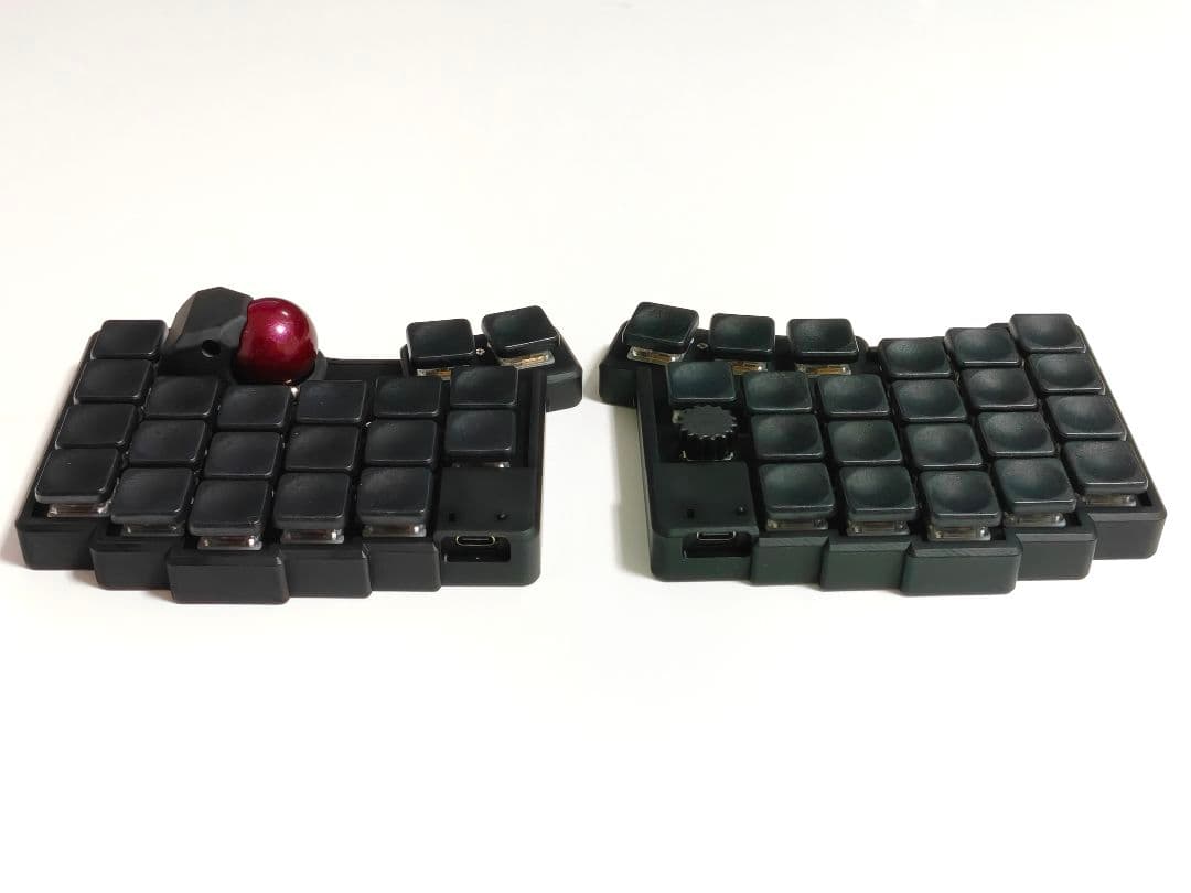 Glove43tb 完成品 低背トラボ ロープロファイル 無線接続 ブラック