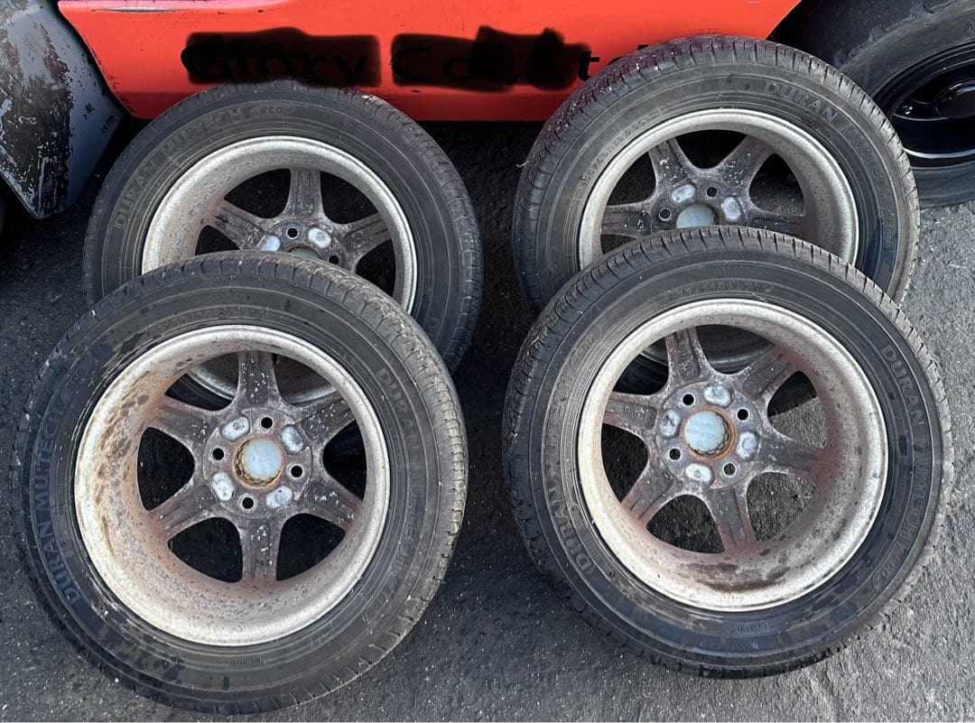 スバル　純正　アルミ　ホイールタイヤ　4本　セット　155/65R13