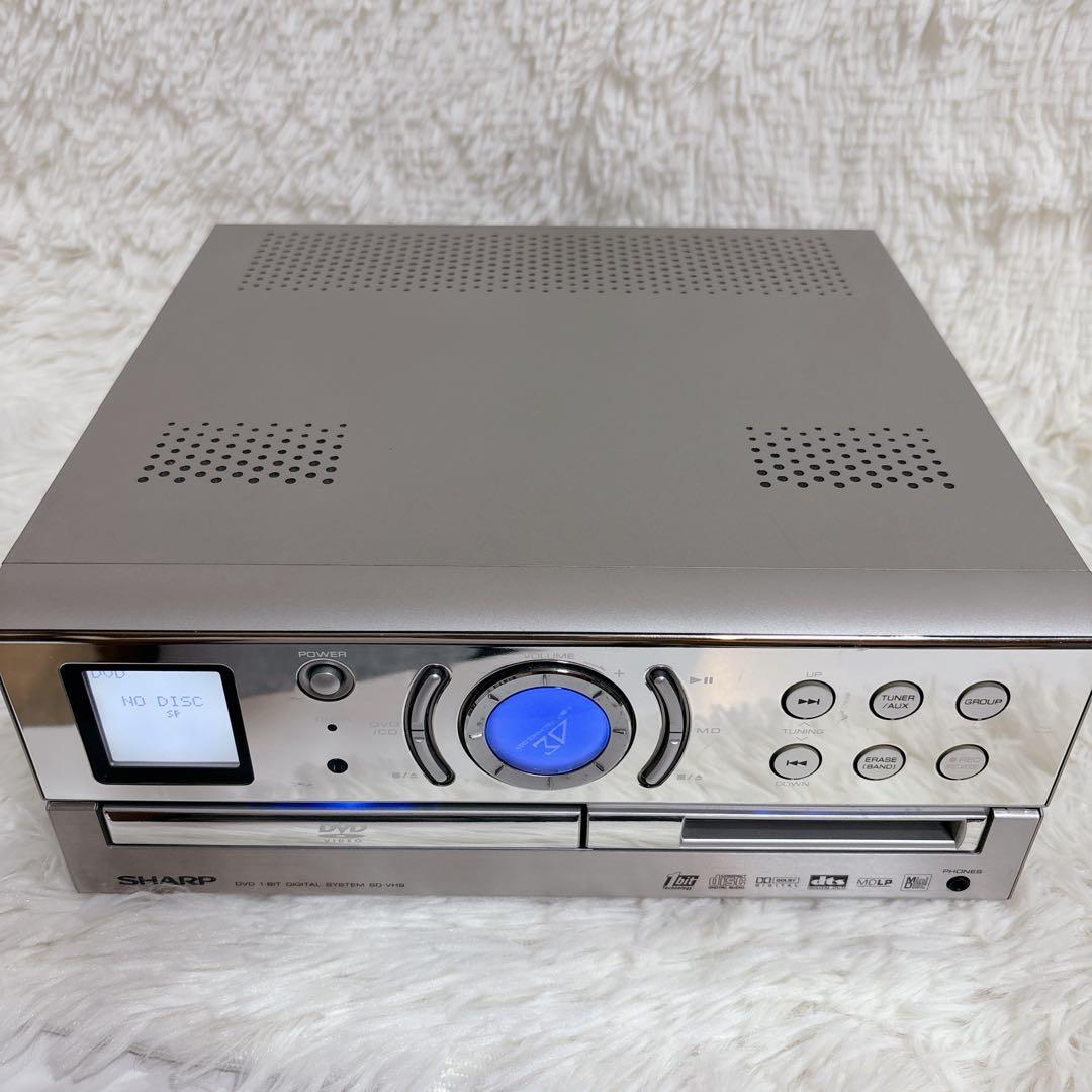 動作品 SHARP ミニコンポ SD-VH9-S シャープ CD MD DVD