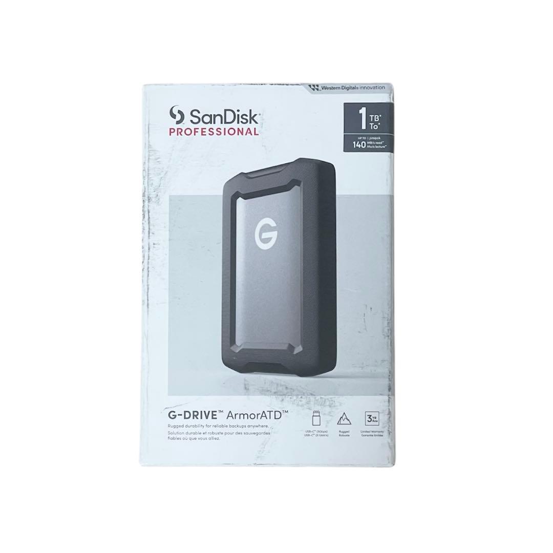 外付けハードディスク・ドライブ SANDISK Professional G-DRIVE 1TB New