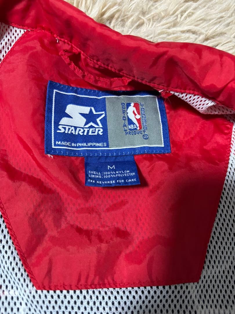 古着 90s starter NBA CHICAGO Bulls 刺繍　ナイロン