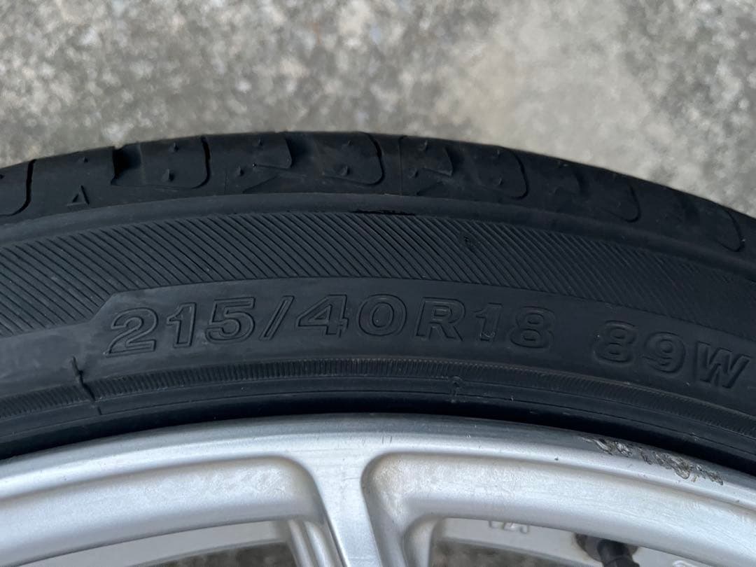 ⭐︎122213⭐︎①2025年製造！215/40R18タイヤアルミセット1本