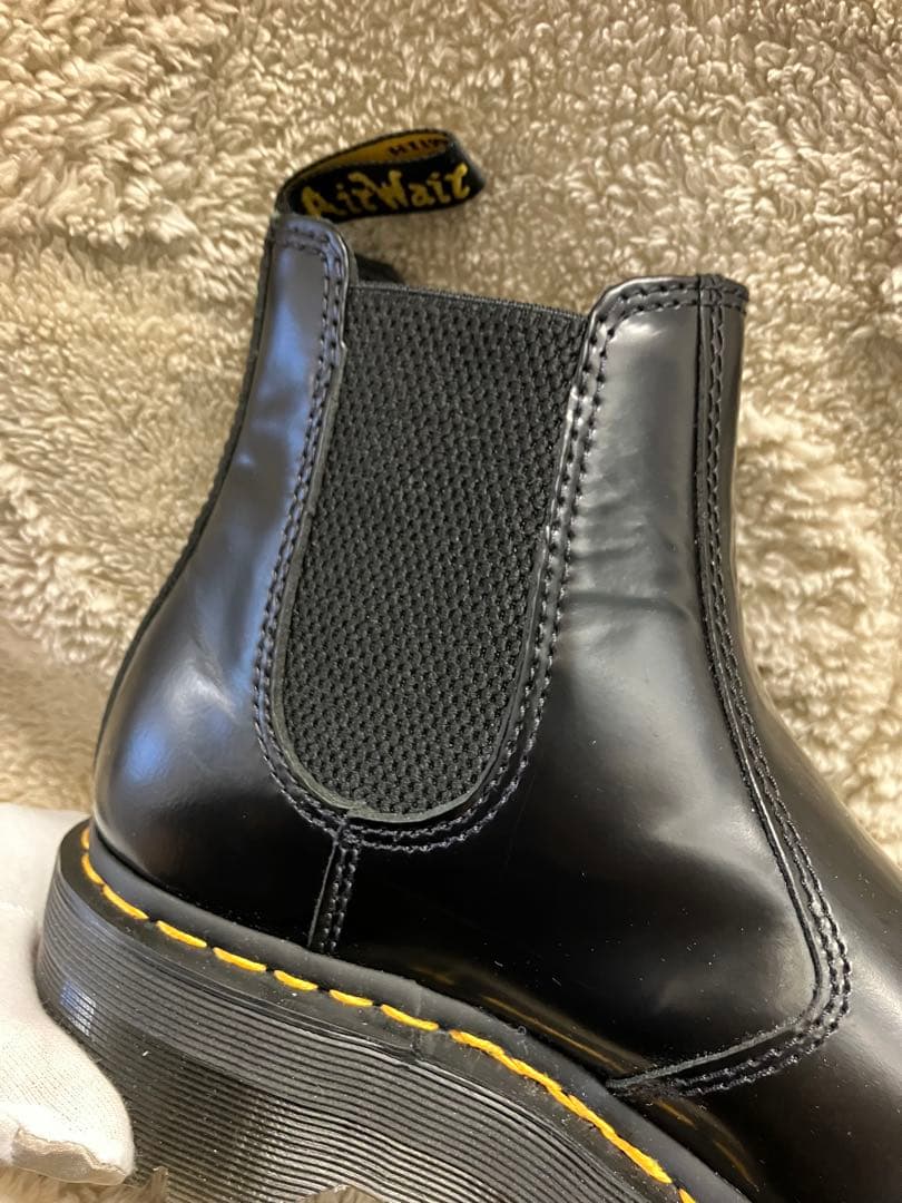 【未使用に近い】ドクターマーチン サイドゴアチェルシーブーツQUAD厚底24cm