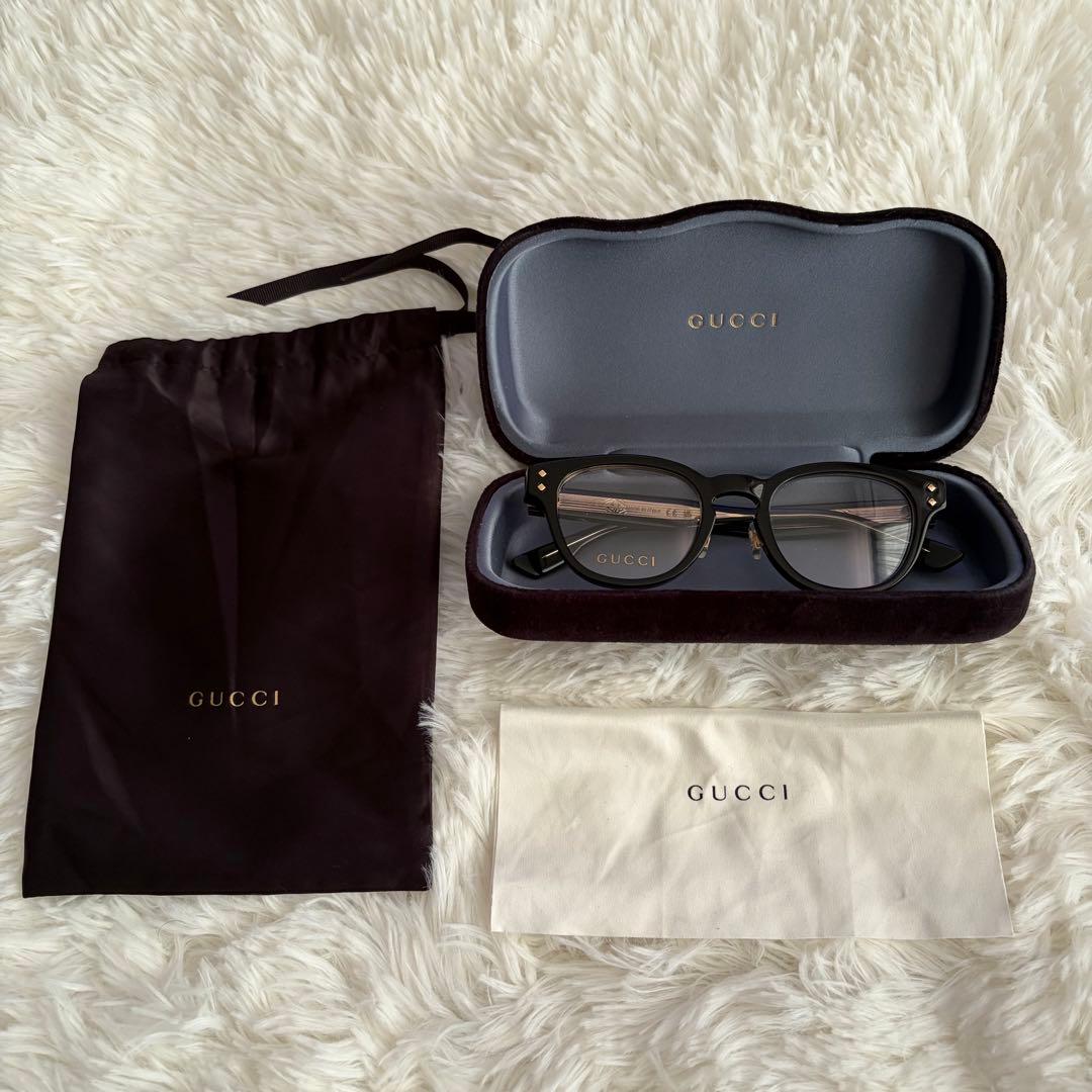 美品　グッチ GUCCI GG1470OJ サングラス　ブラック
