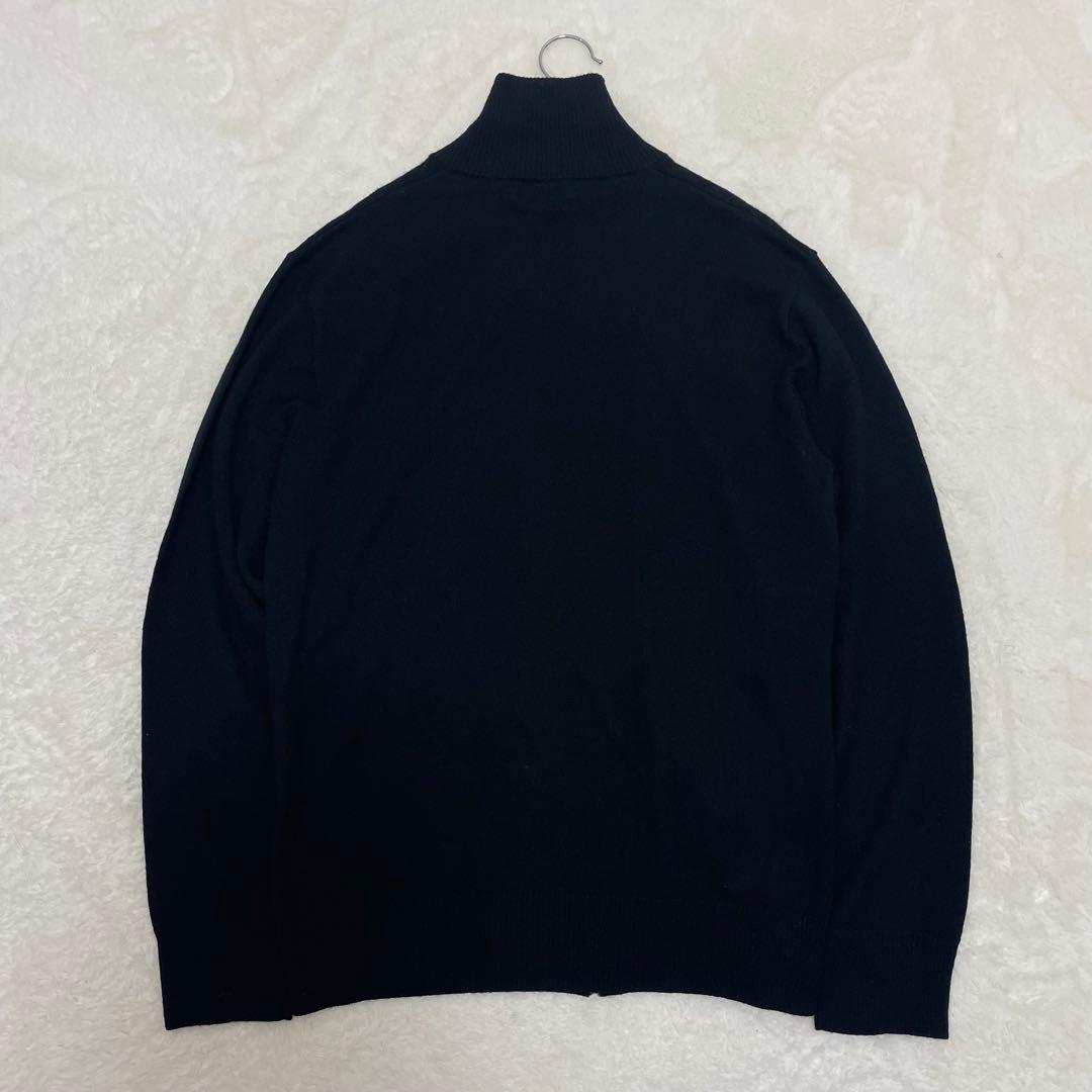【美品】バーバリーブラックレーベル ドライバーズニット アーガイル ブラック L