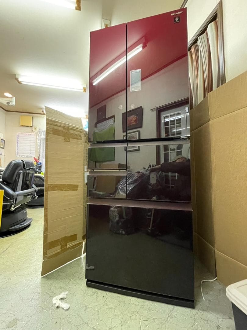 SHARP シャープ 502L 大容量冷蔵庫 SJ-GX50D-R 2018年製