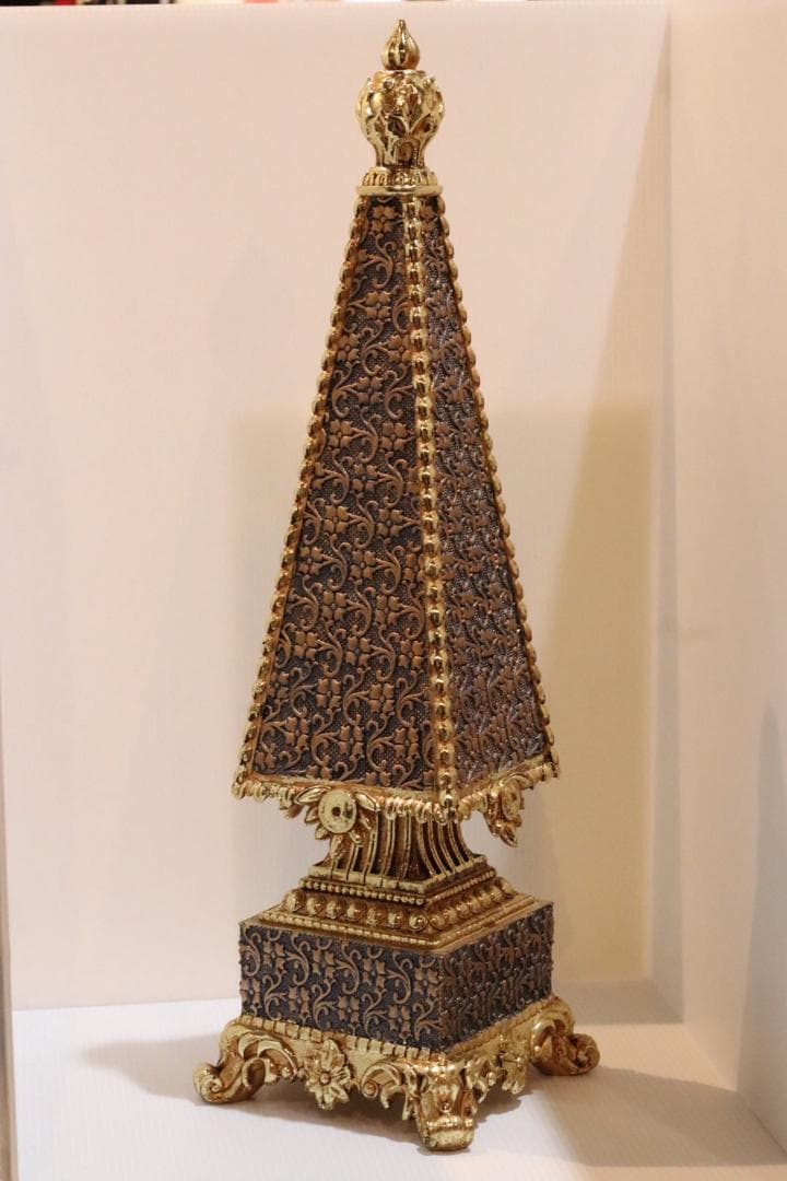 ツリーオブジェ　ブルーゴールド