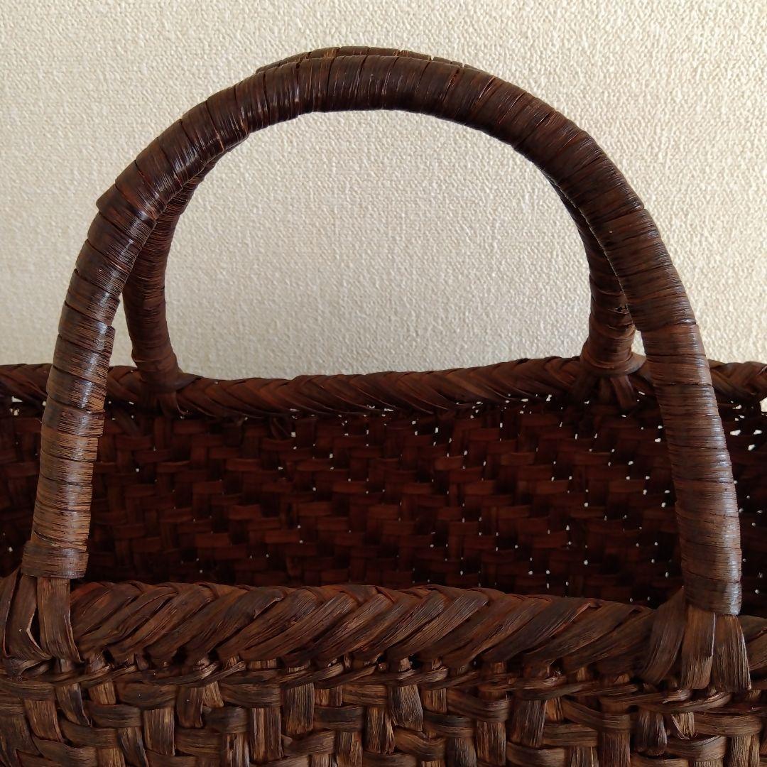 国産　山葡萄　籠バック　大きめ　長野