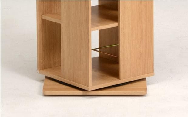 回転式【マガジンラック】大容量！ コミックラック 本棚 収納 スリムラック