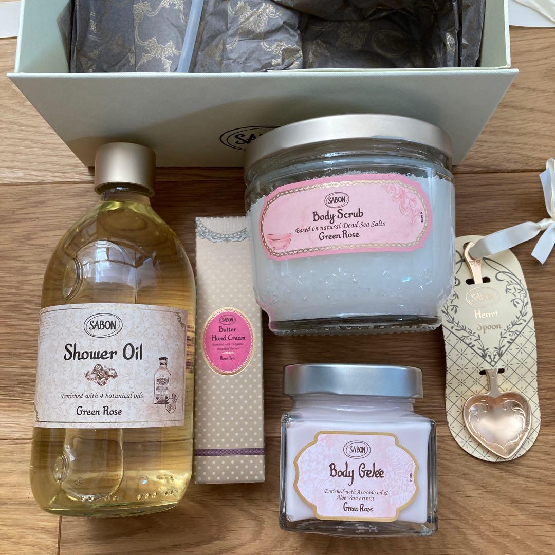 【新品未使用】SABON グリーンローズ ボディケアセット