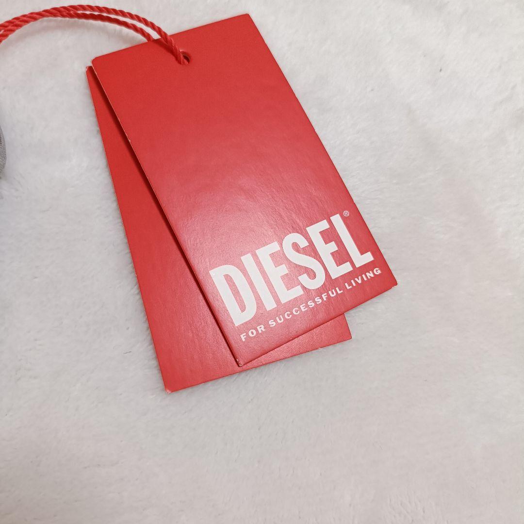 新品タグ付き DIESEL キャミソール シルバー メタル ホルターネック XS
