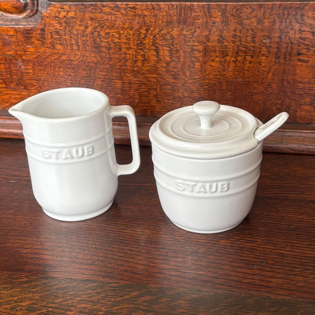 STAUB モーニングセット　マグ　ピッチャー　サンドイッチトレー　シュガー