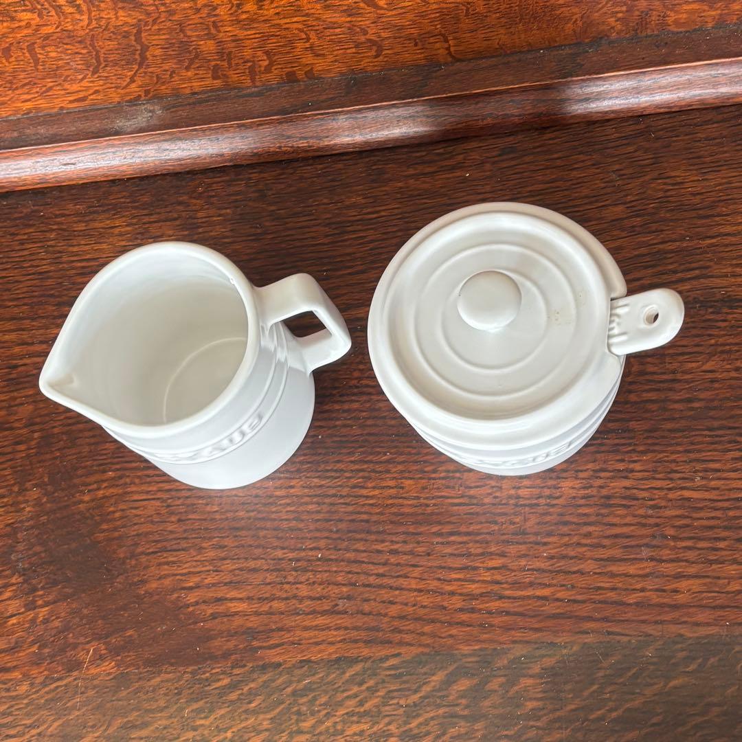 STAUB モーニングセット　マグ　ピッチャー　サンドイッチトレー　シュガー