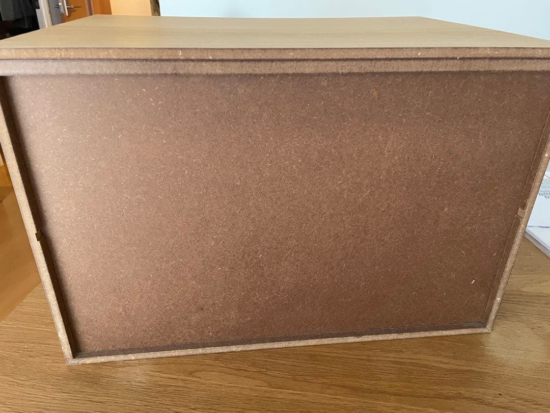 無印良品　木製収納ケース　引出し式　2段　ワイド　ナチュラル　オーク材④