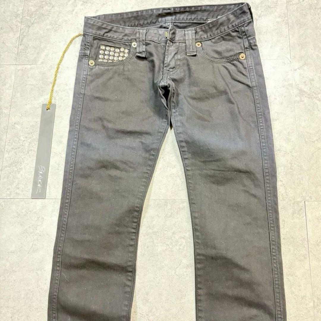 00s【archive】studs black pants/Y2K/opium◎