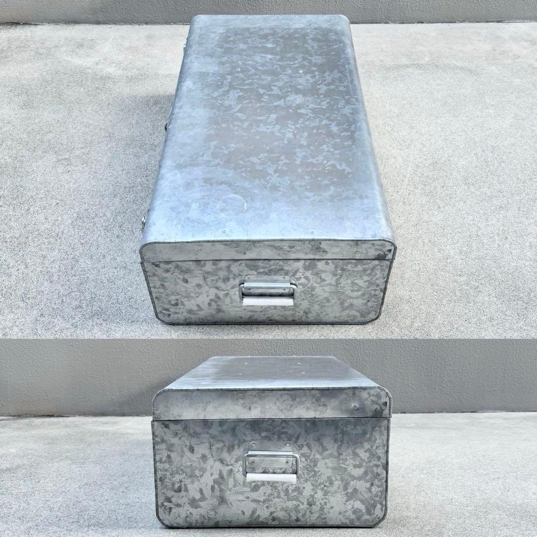 未使用✴︎ビンテージ シルバー トランク コンラン アルミケース 大 スチール