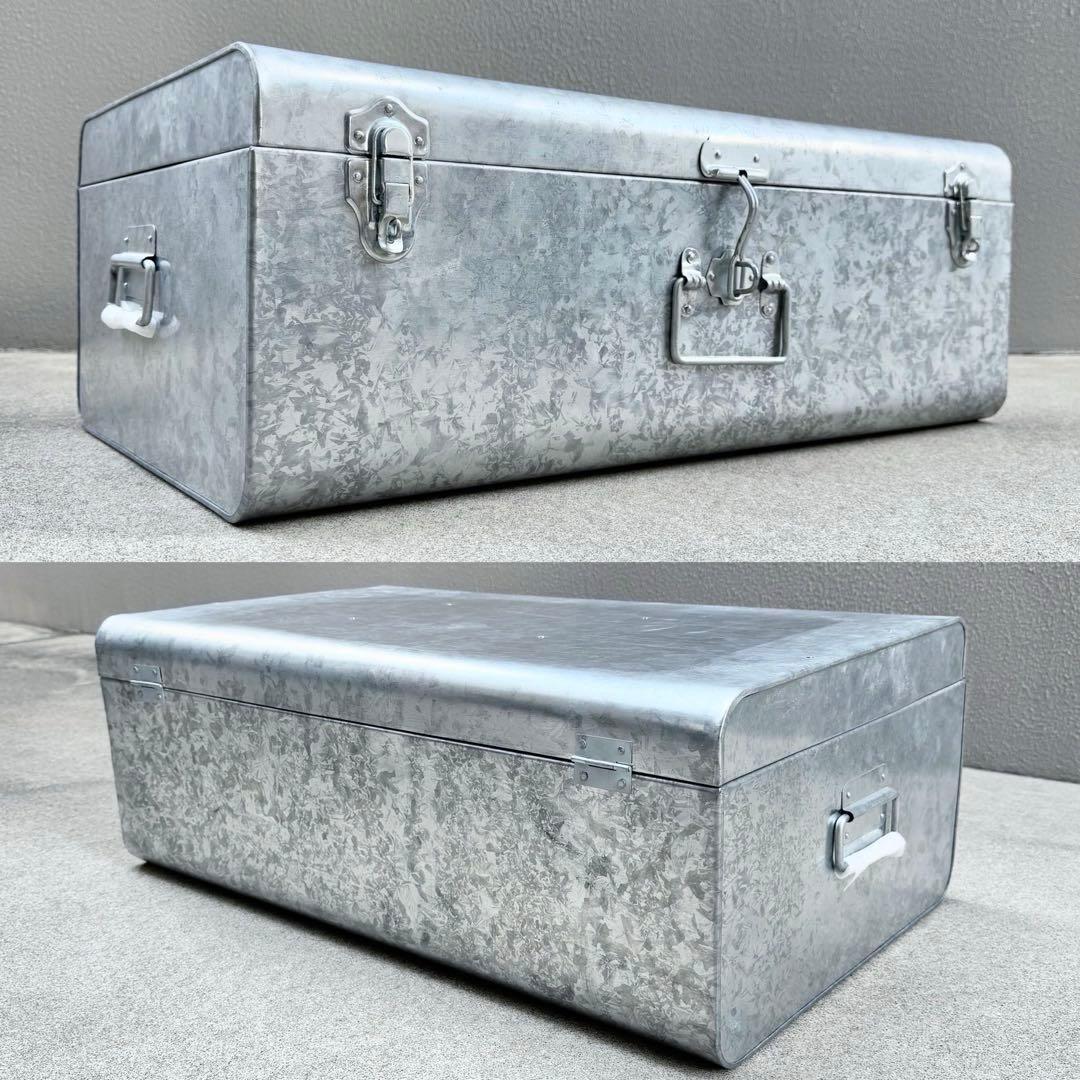 未使用✴︎ビンテージ シルバー トランク コンラン アルミケース 大 スチール