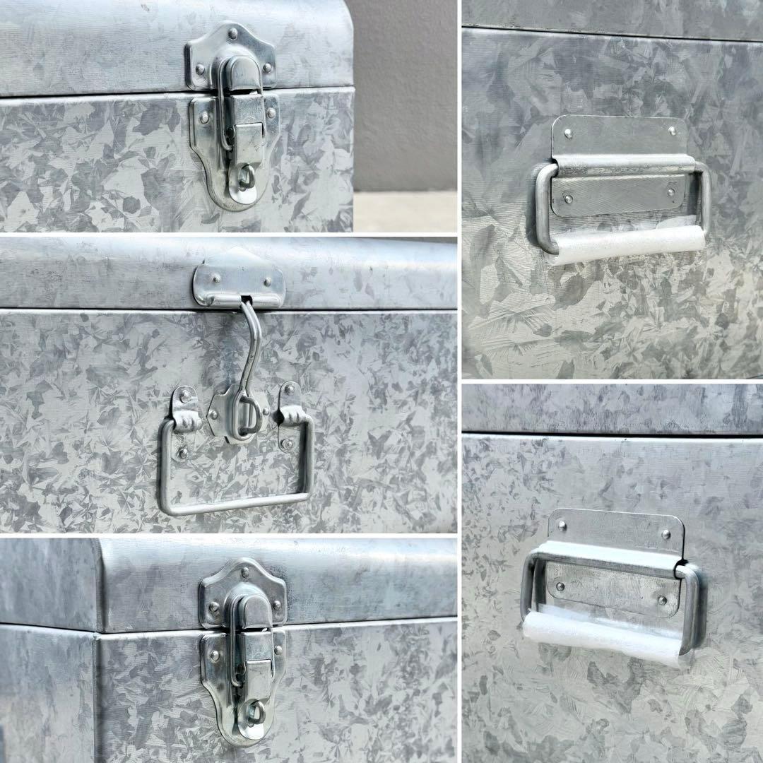 未使用✴︎ビンテージ シルバー トランク コンラン アルミケース 大 スチール