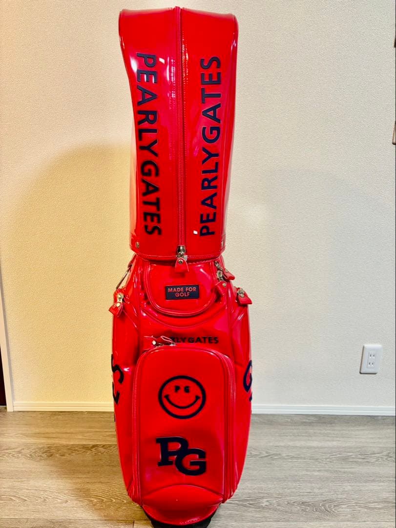 PEARLY GATES／エナメル キャディバッグ美品【国内正規品】